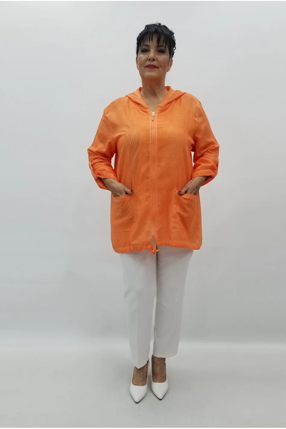 Miraggio Büyük Beden Ceket 99629 ORANJ