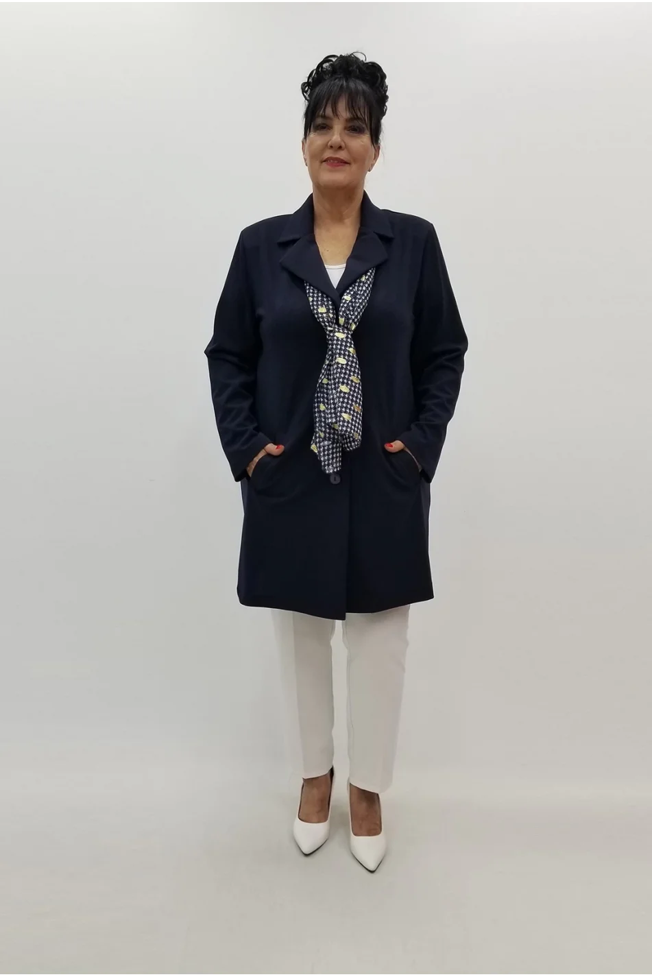 Miraggio Büyük Beden Ceket 99775 LACİVERT