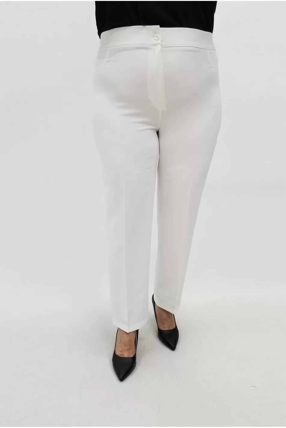 Miraggio Büyük Beden Pantolon 99776 BEYAZ