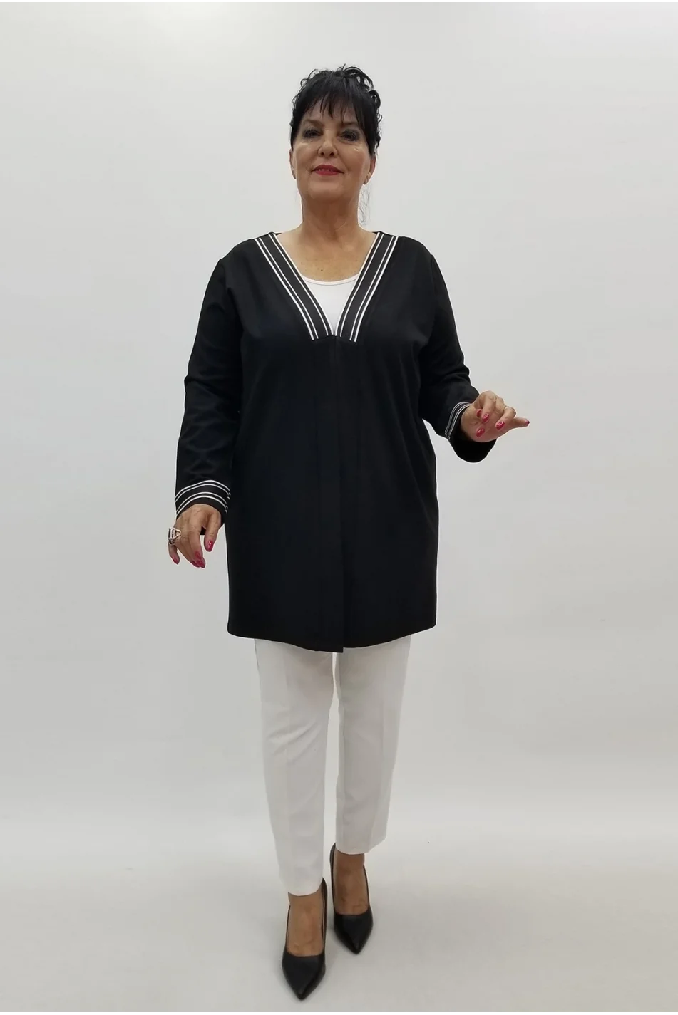 Miraggio Büyük Beden Ceket 99996 SİYAH