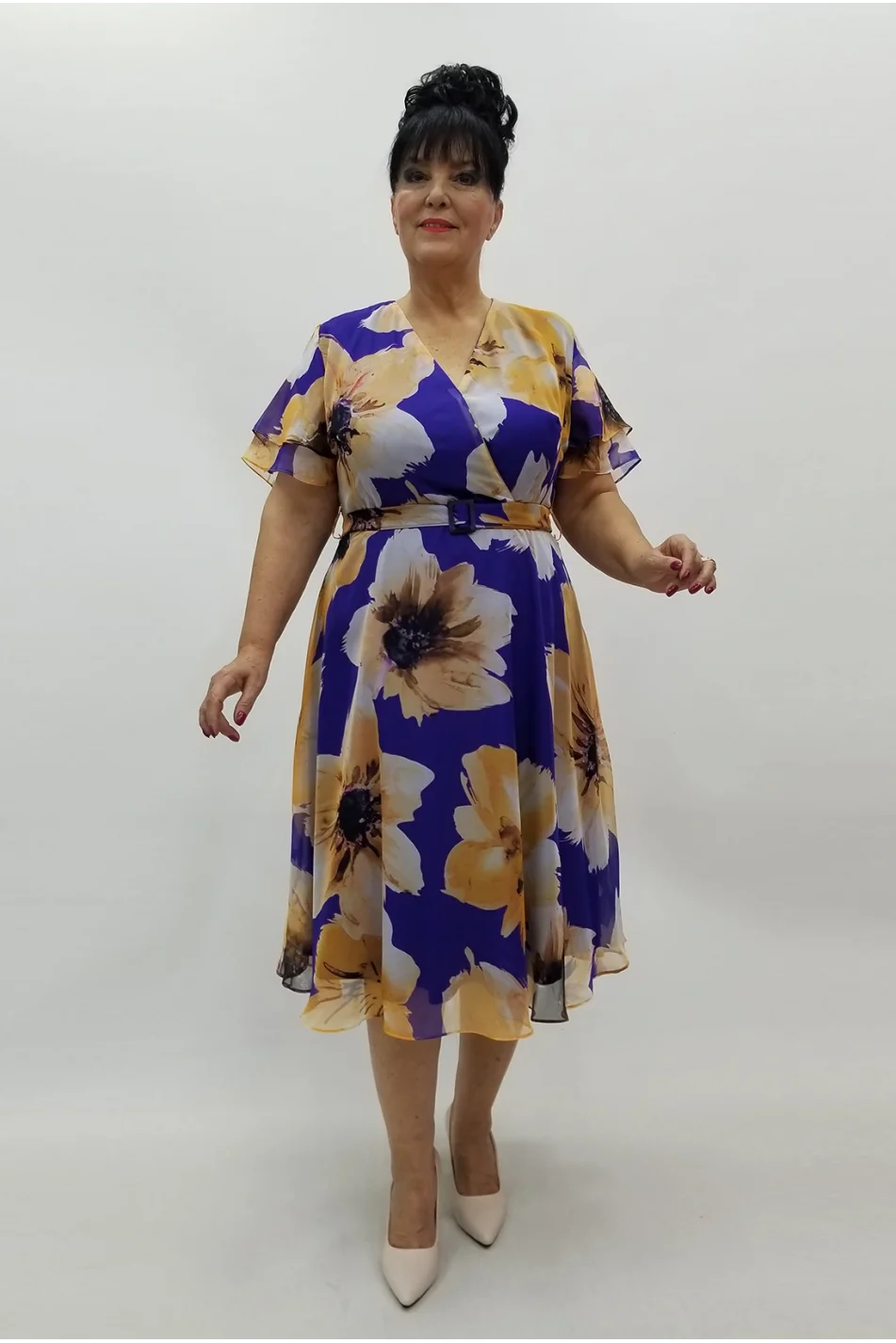 Miraggio Büyük Beden Elbise 4040 HARDAL