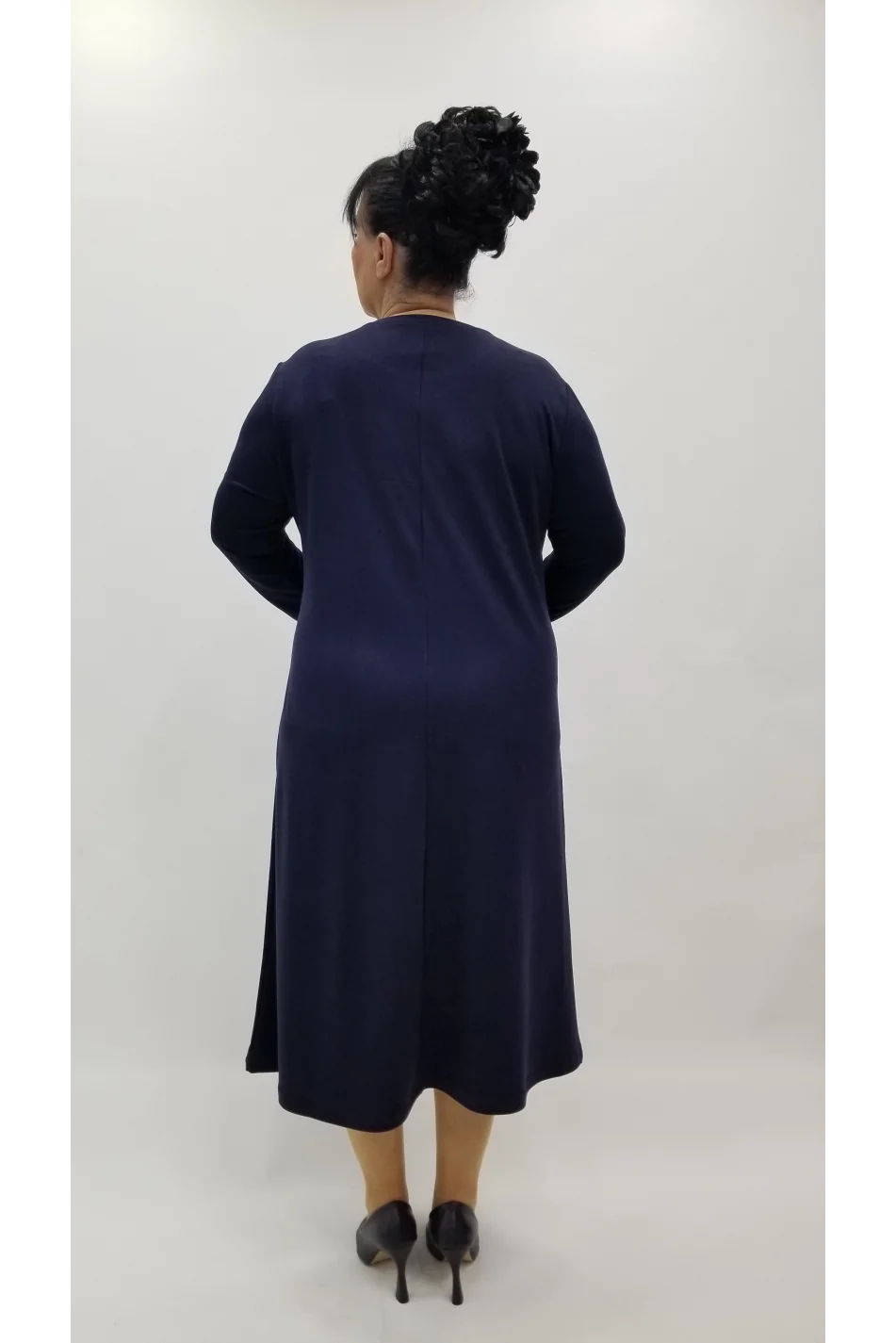 Miraggio Büyük Beden Elbise 4112 LACİVERT