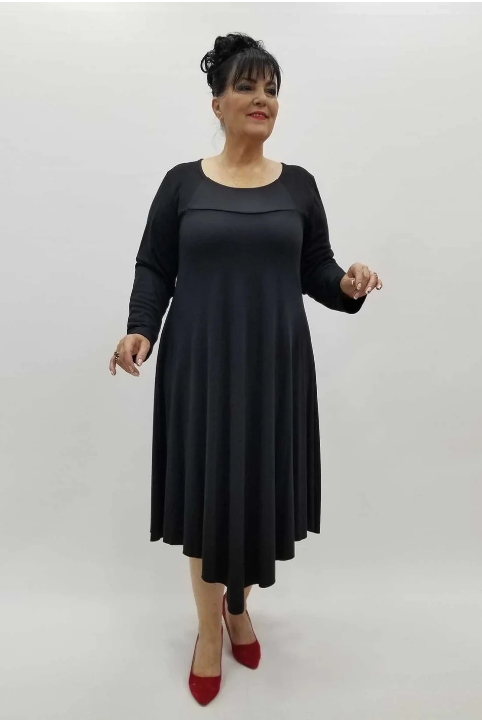 Miraggio Büyük Beden Elbise 4295 SİYAH