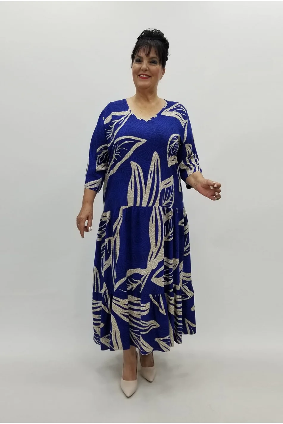 Miraggio Büyük Beden Elbise 98801 SAKS