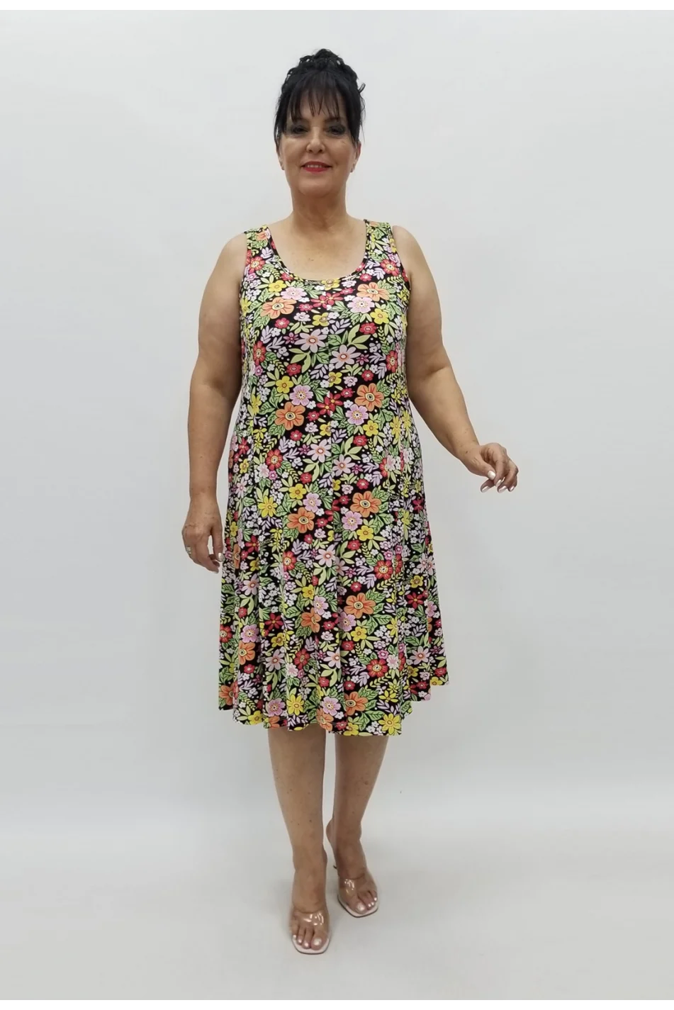 Miraggio Büyük Beden Elbise 98853 SİYAH