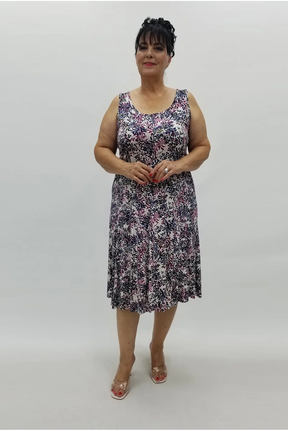 Miraggio Büyük Beden Elbise 98915 MÜRDÜM