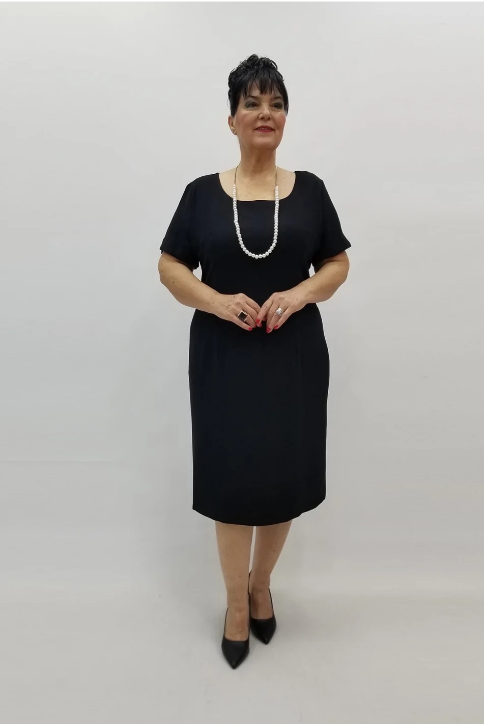 Miraggio Büyük Beden Elbise 99434 SİYAH