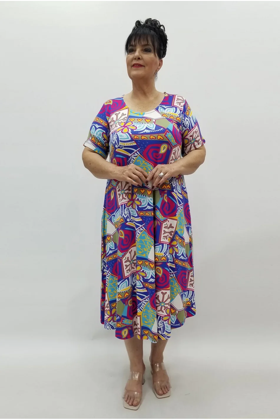 Miraggio Büyük Beden Elbise 99701 SAKS