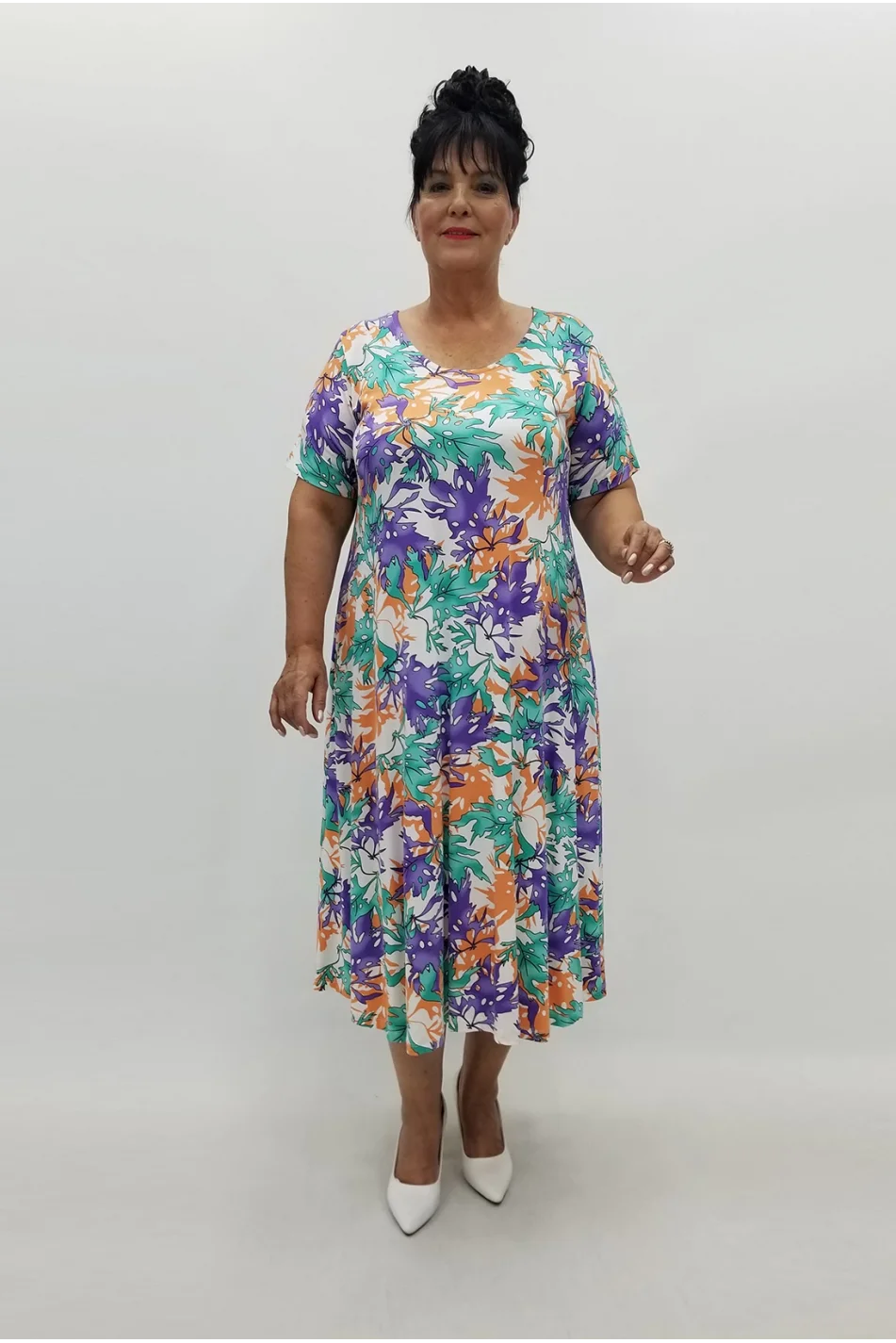 Miraggio Büyük Beden Elbise 99812 MOR