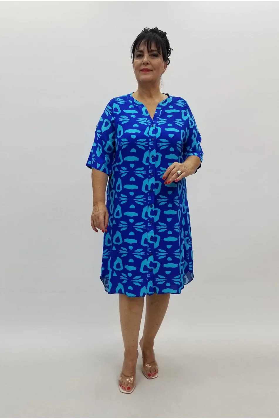 Miraggio Büyük Beden Elbise 99819 SAKS