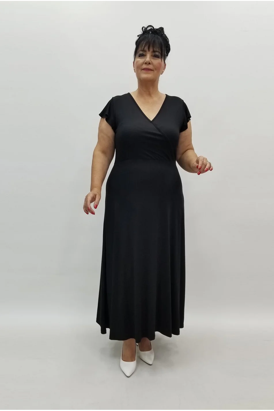 Miraggio Büyük Beden Elbise 99887 SİYAH