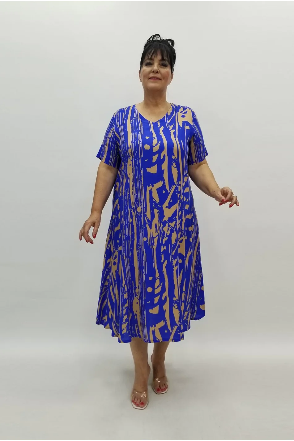 Miraggio Büyük Beden Elbise 99929 SAKS