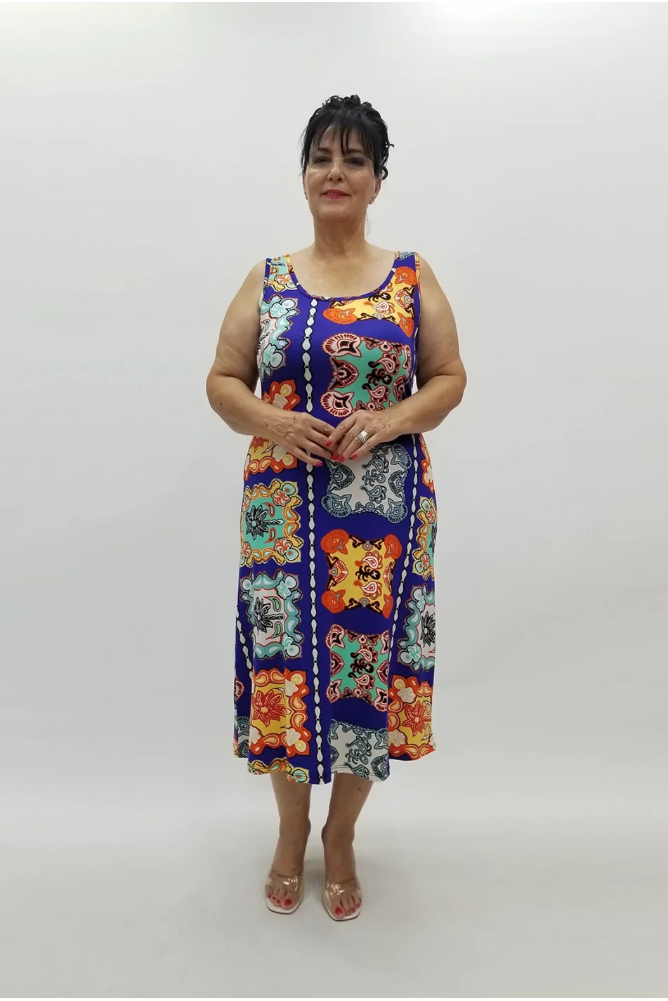 Miraggio Büyük Beden Elbise 99931 SAKS