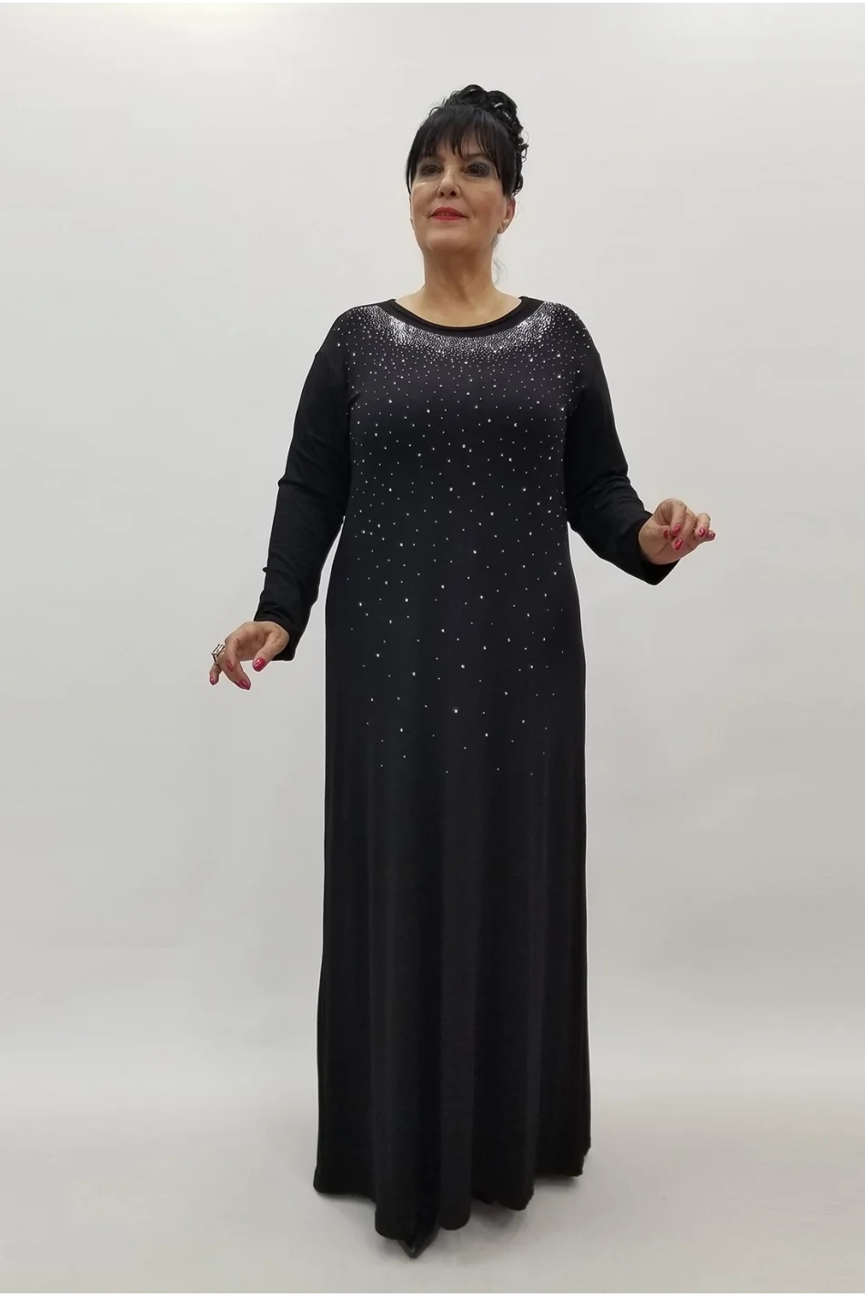 Miraggio Büyük Beden Elbise 99984 GÜMÜŞ