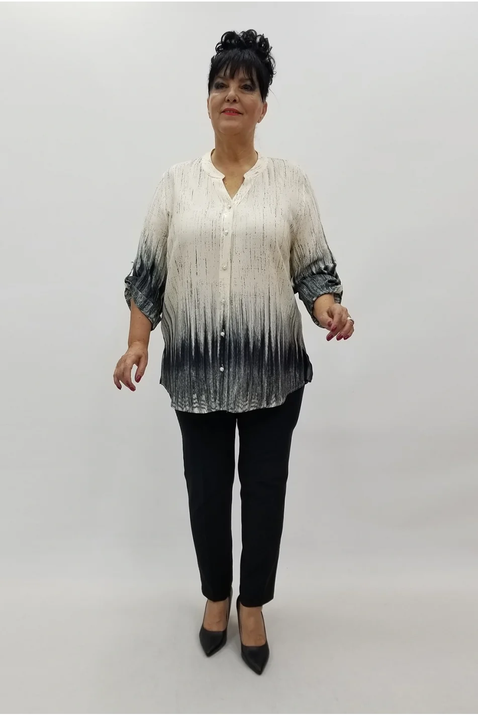 Miraggio Büyük Beden Gömlek 4034 SİYAH