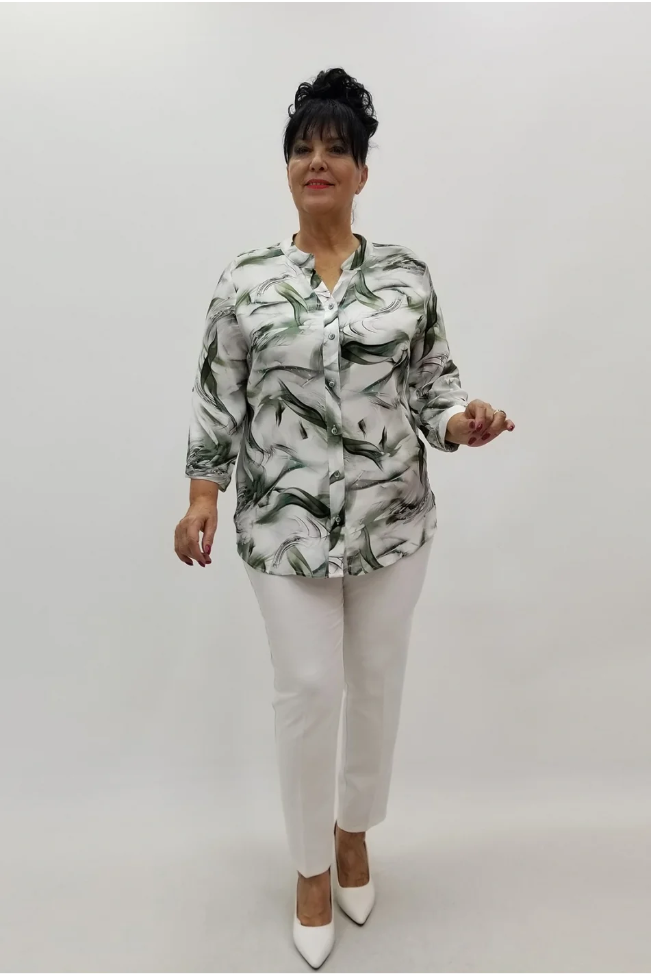 Miraggio Büyük Beden Gömlek 4037 HAKİ