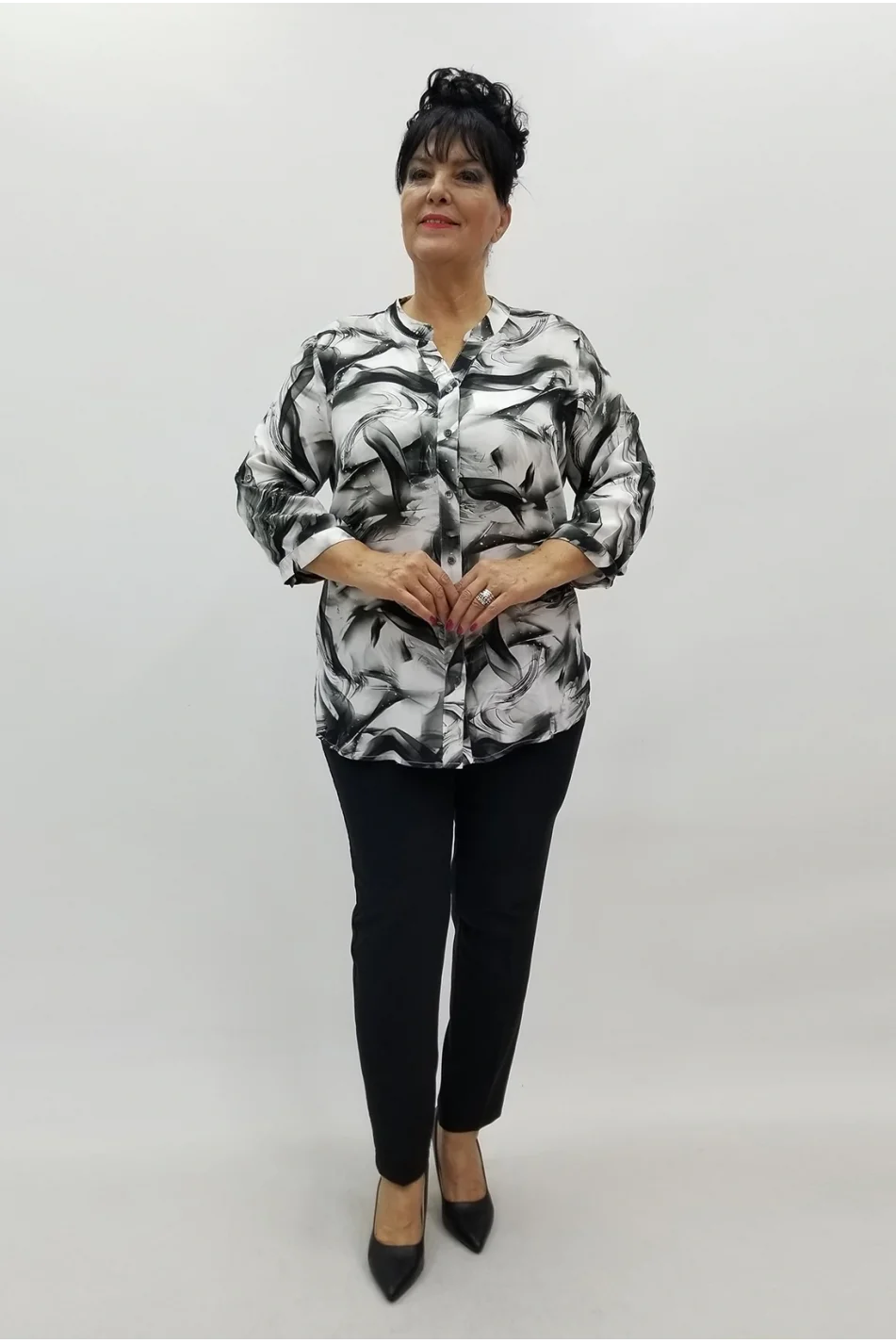 Miraggio Büyük Beden Gömlek 4037 SİYAH