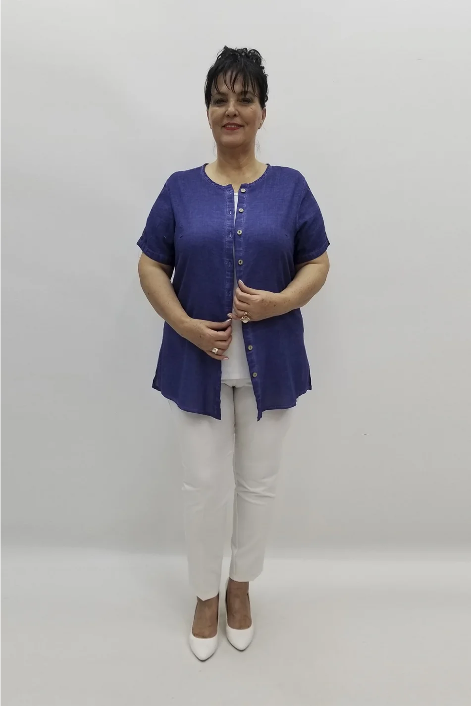 Miraggio Büyük Beden Gömlek 97665 LACİVERT