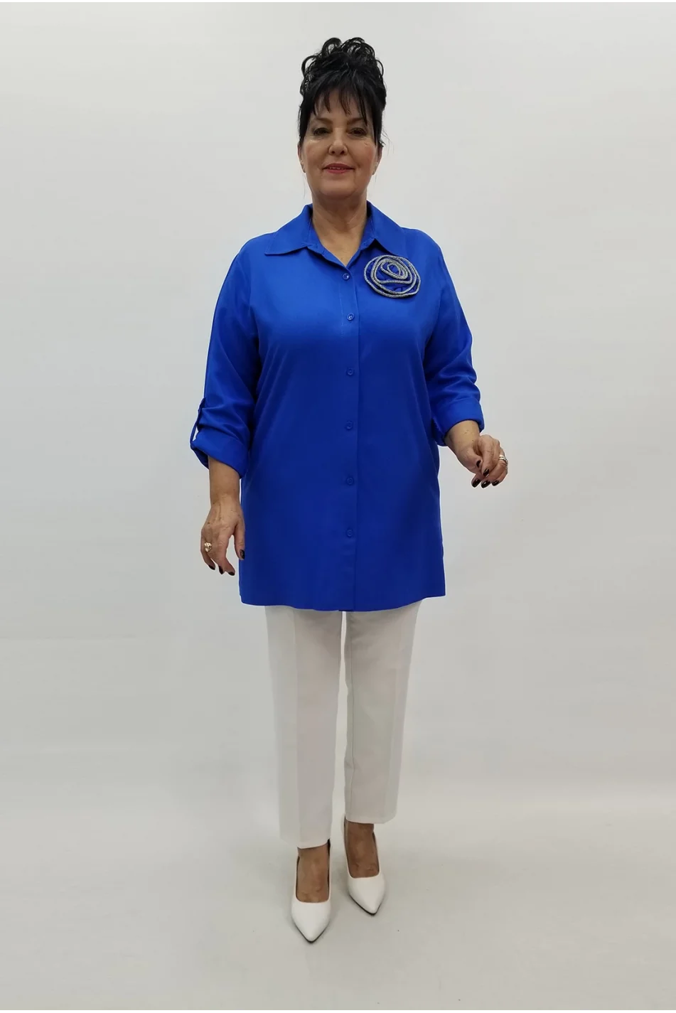 Miraggio Büyük Beden Gömlek 99109 SAKS