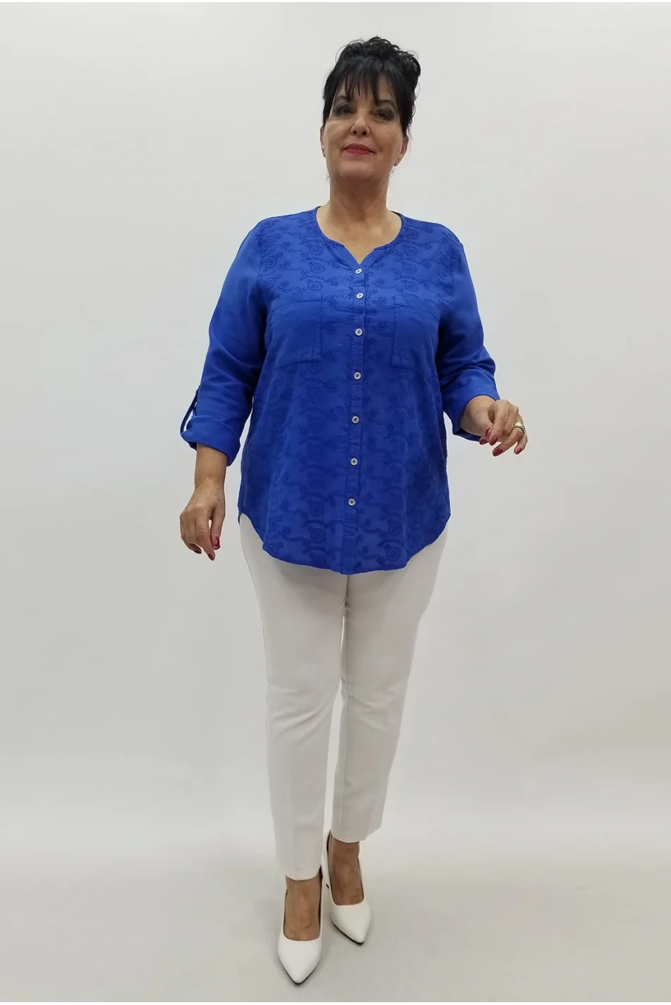 Miraggio Büyük Beden Gömlek 99565A SAKS