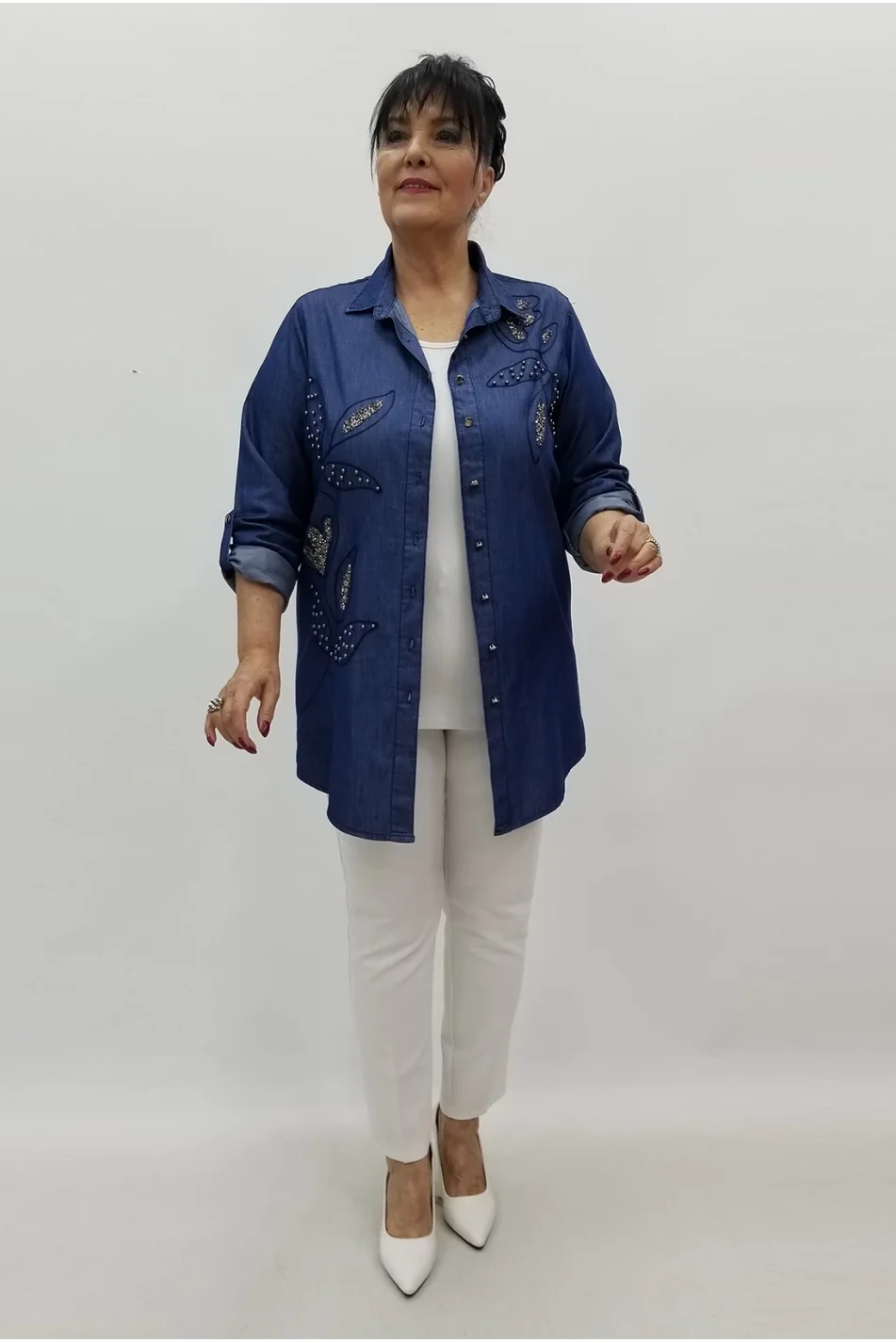 Miraggio Büyük Beden Gömlek 99671 KOT LACİ