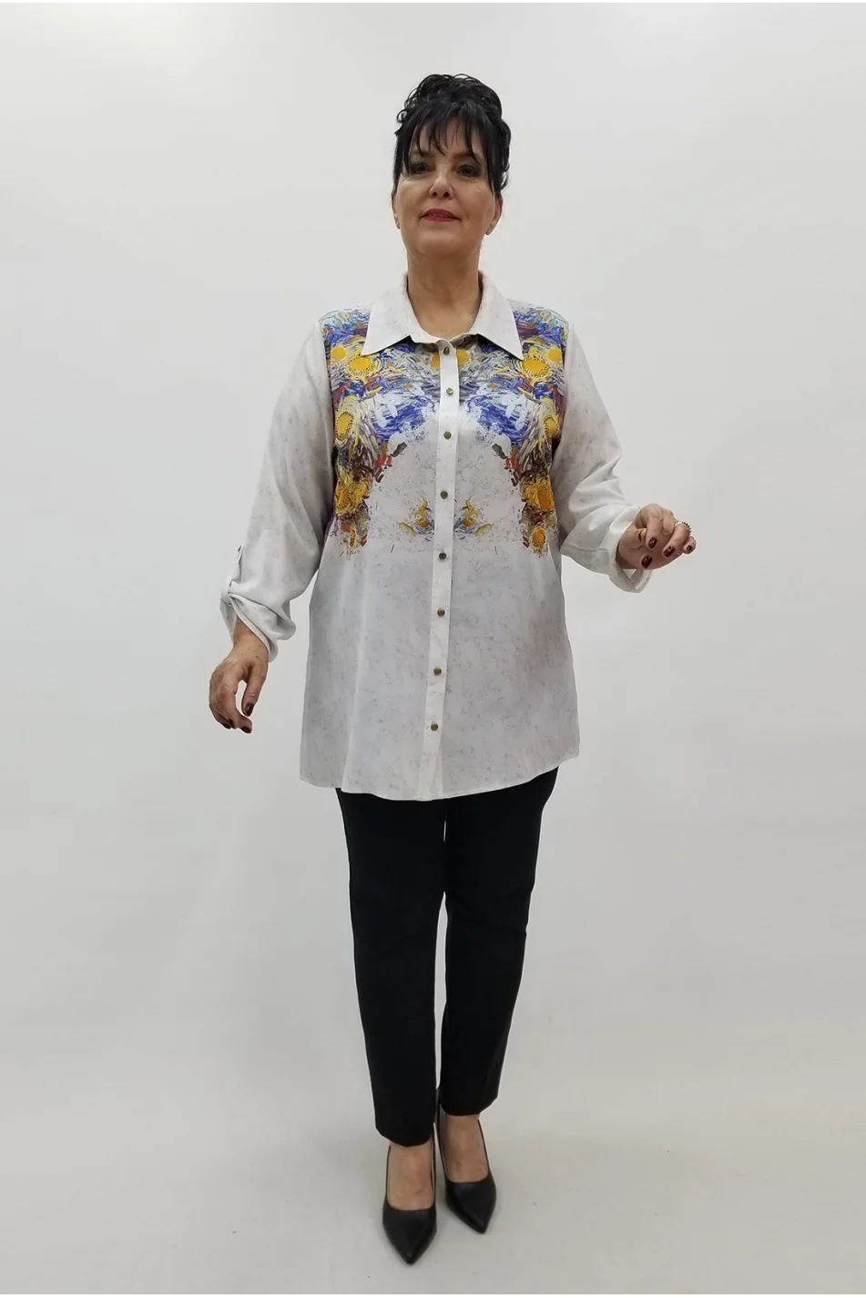 Miraggio Büyük Beden Gömlek 99679 ORJİNAL