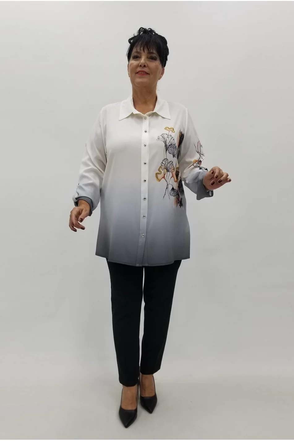 Miraggio Büyük Beden Gömlek 99763 SİYAH