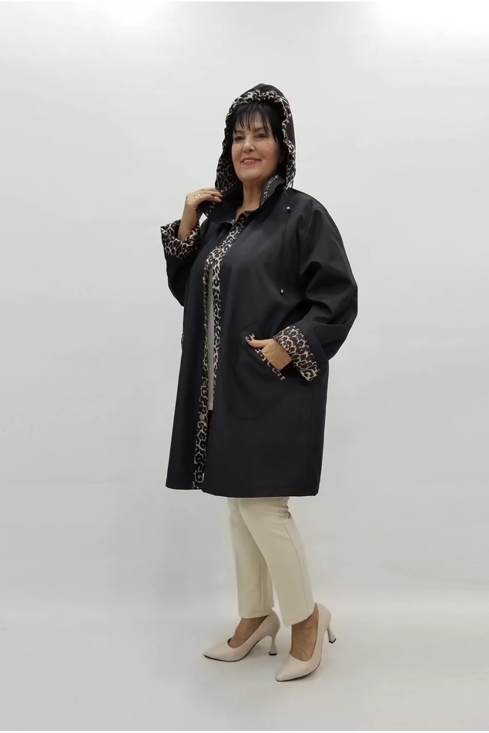 Miraggio Büyük Beden Kaban 4001 SİYAH