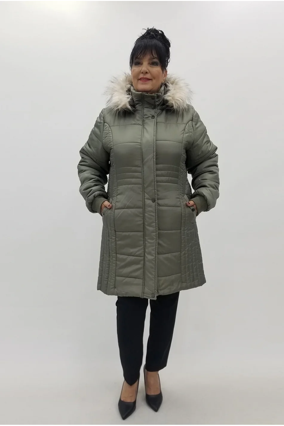 Miraggio Büyük Beden Kaban 4070 YEŞİL