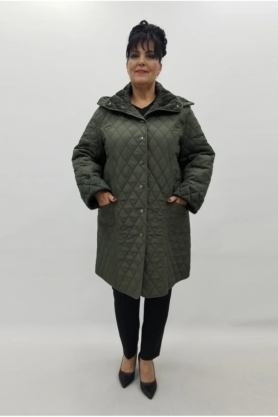 Miraggio Büyük Beden Kaban 4215 HAKİ