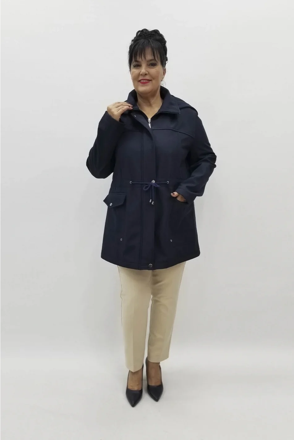 Miraggio Büyük Beden Kaban 98150 LACİVERT