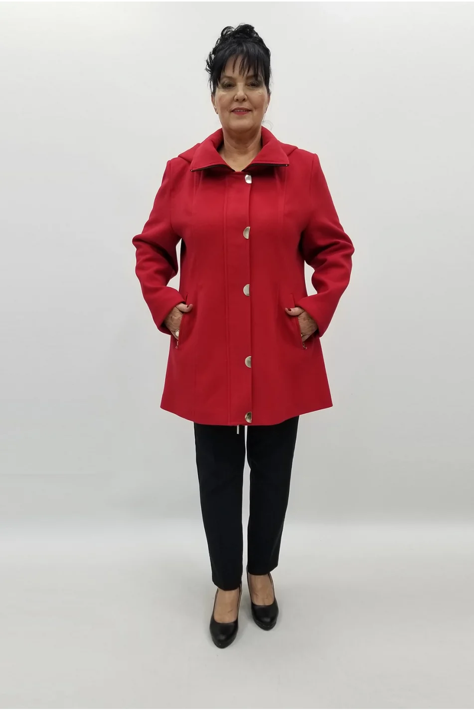 Miraggio Büyük Beden Kaban 99000 KIRMIZI