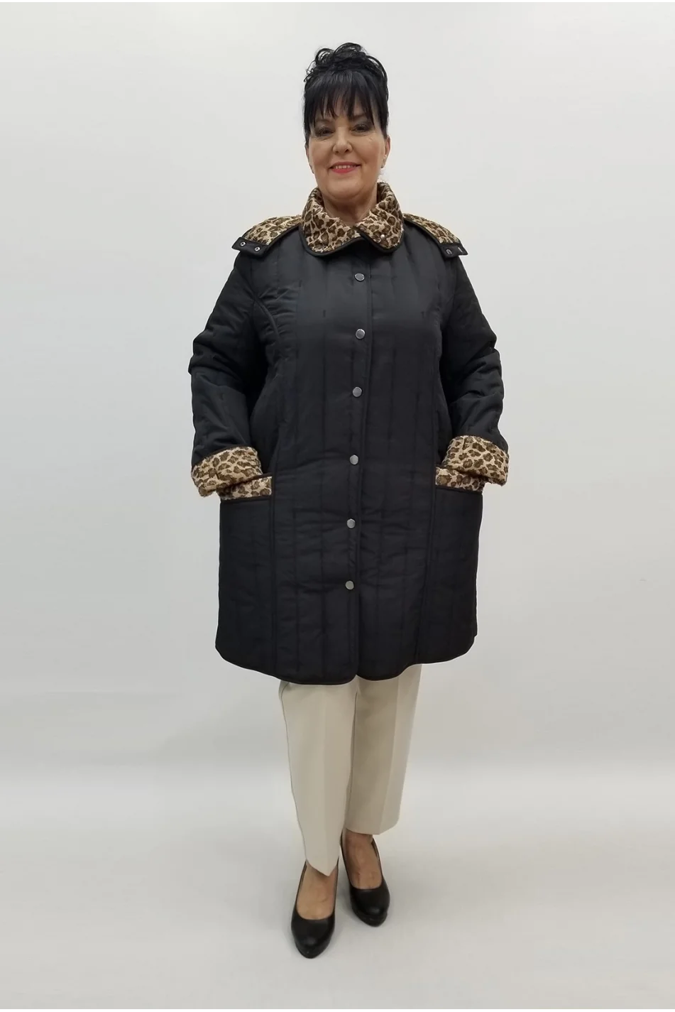 Miraggio Büyük Beden Kaban 99345 KAHVE