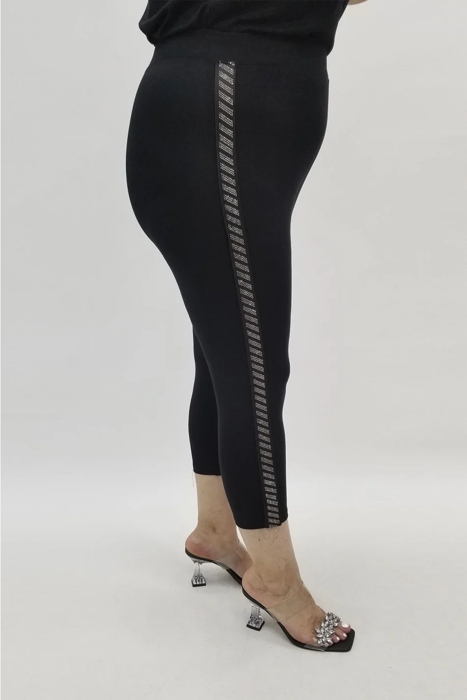 Miraggio Büyük Beden Kapri 98775 SİYAH