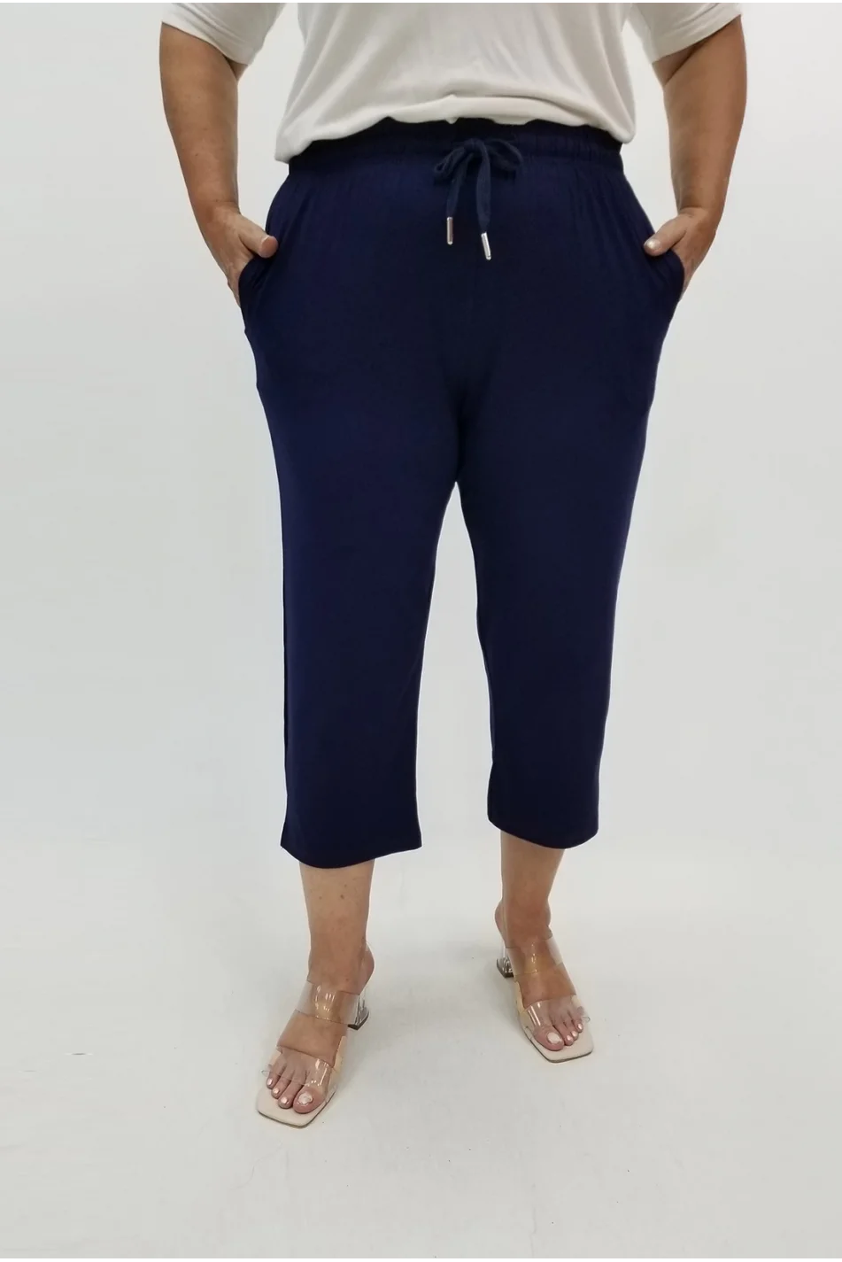 Miraggio Büyük Beden Kapri 99840 LACİVERT