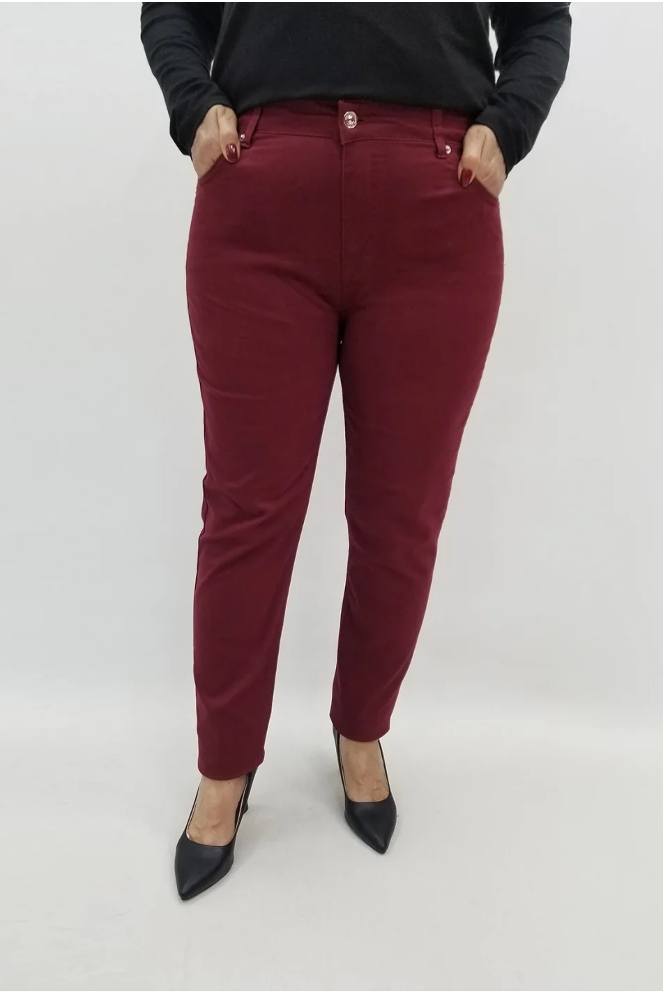 Miraggio Büyük Beden Kot Pantolon 99396 BORDO
