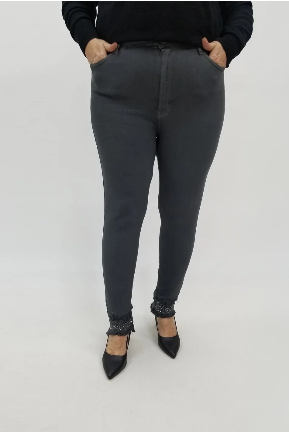 Miraggio Büyük Beden Kot Pantolon 99408 ANTRASİT