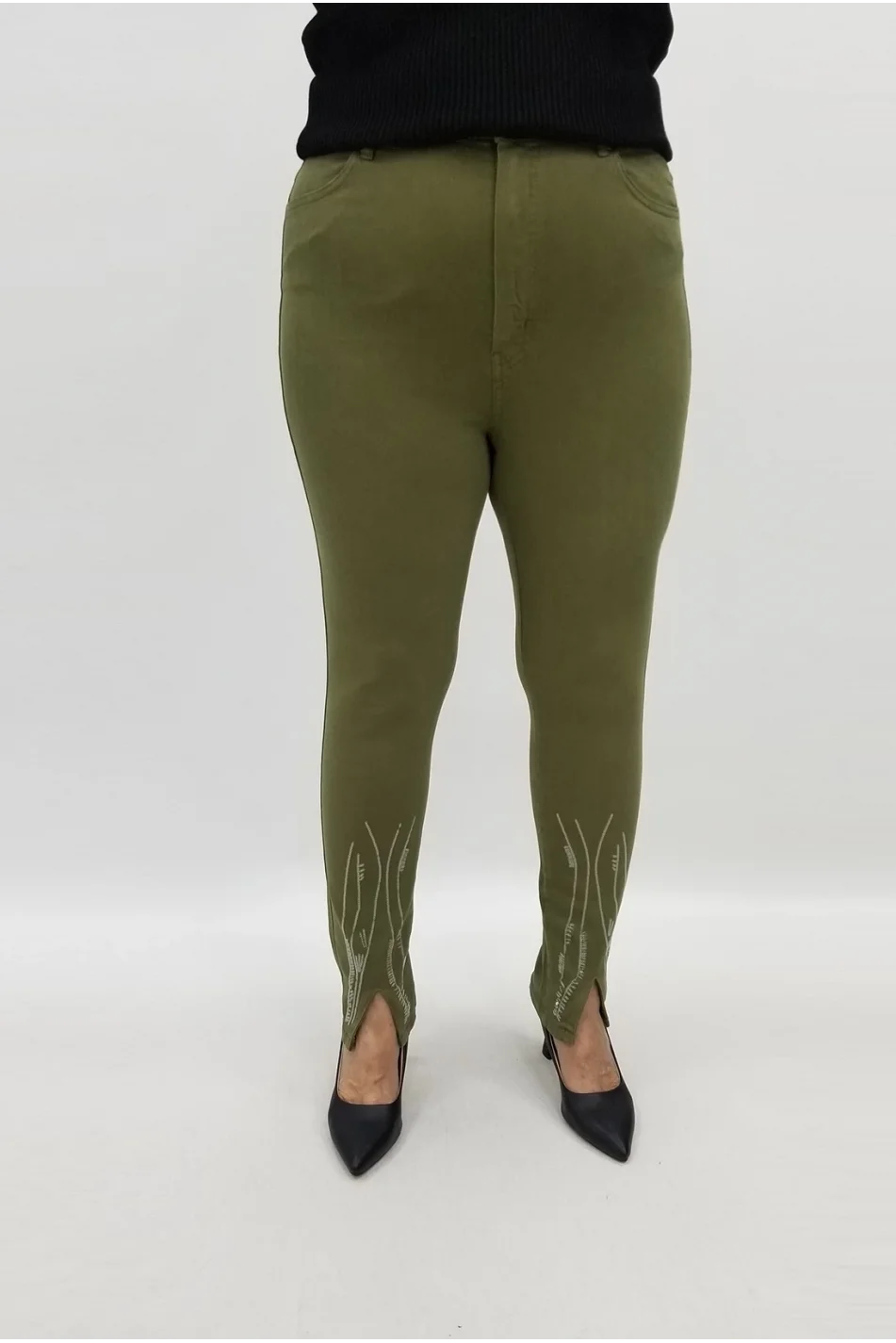 Miraggio Büyük Beden Kot Pantolon 99411 HAKİ