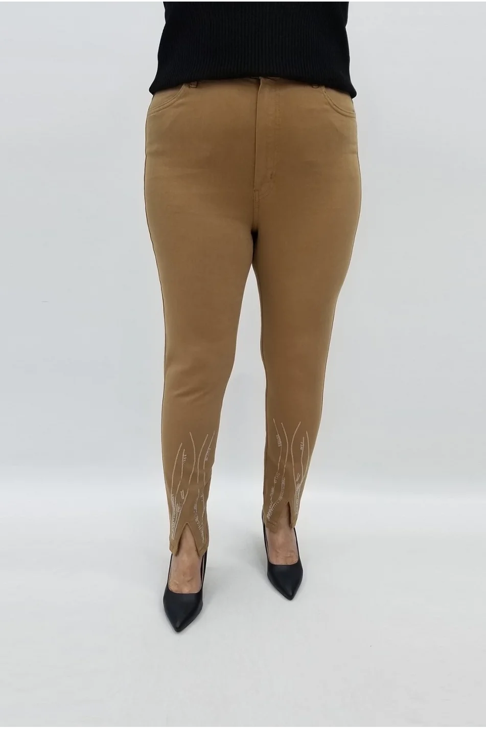 Miraggio Büyük Beden Kot Pantolon 99411 KAHVE