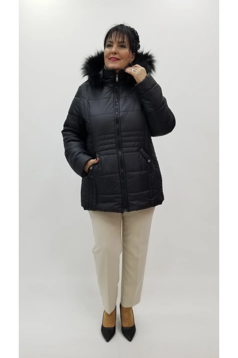 Miraggio Büyük Beden Mont 4305 SİYAH