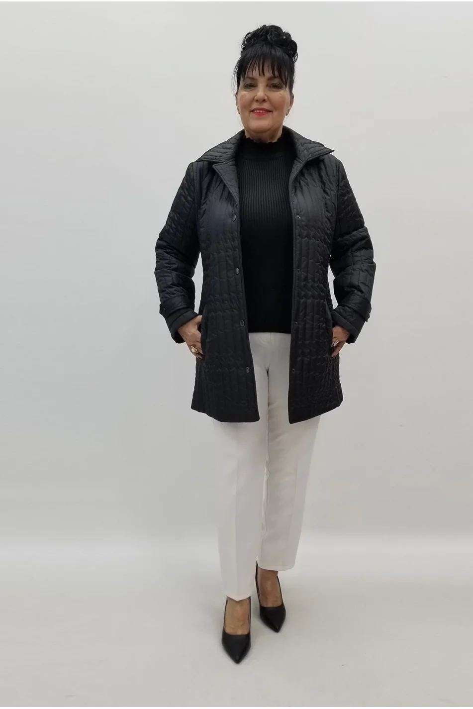 Miraggio Büyük Beden Mont 99412 SİYAH