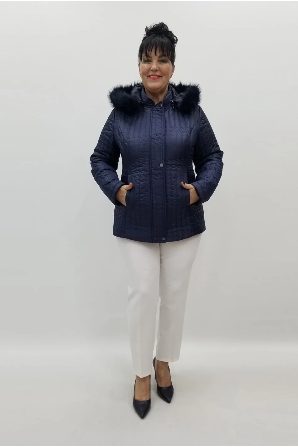 Miraggio Büyük Beden Mont 99413 LACİVERT