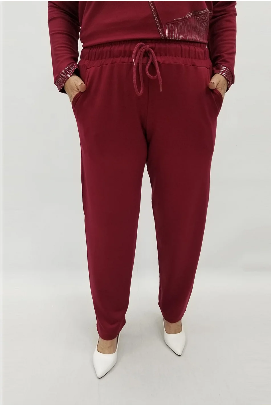 Miraggio Büyük Beden Pantolon 4192 BORDO