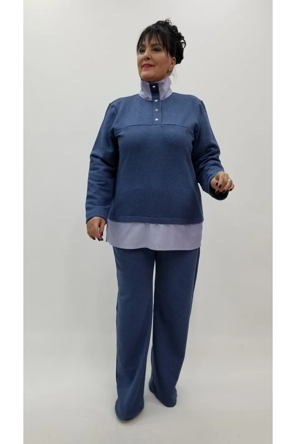 Miraggio Büyük Beden Pantolon 4287 MAVİ