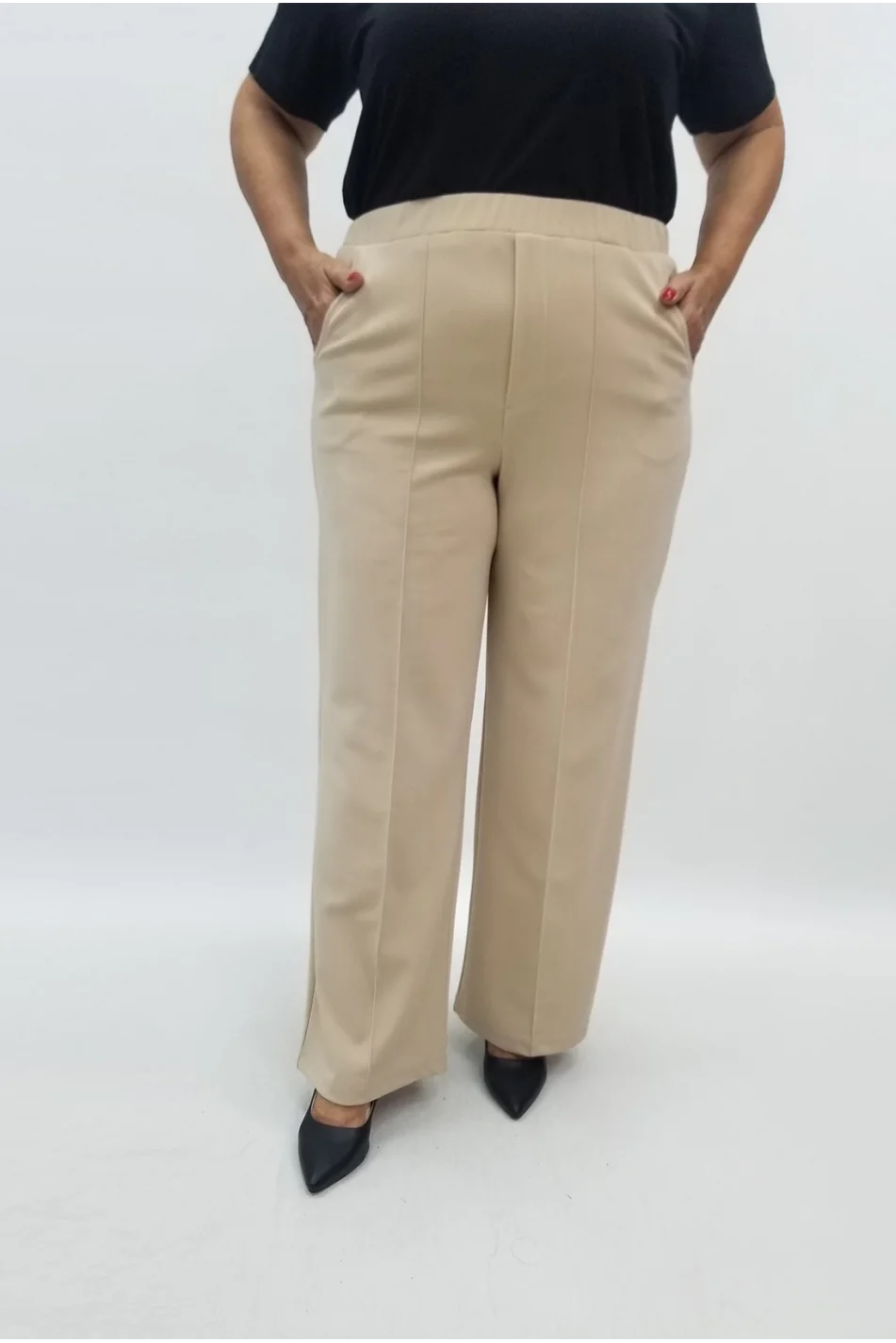 Miraggio Büyük Beden Pantolon 94996 AÇIK BEJ