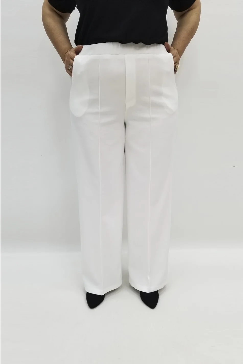 Miraggio Büyük Beden Pantolon 94996 BEYAZ