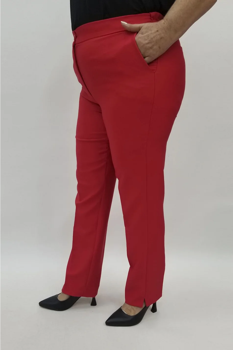 Miraggio Büyük Beden Pantolon 98484 KIRMIZI