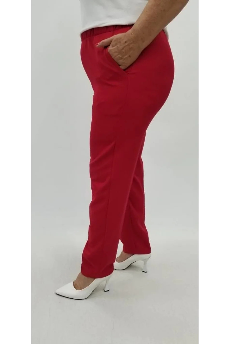 Miraggio Büyük Beden Pantolon 99020 KIRMIZI