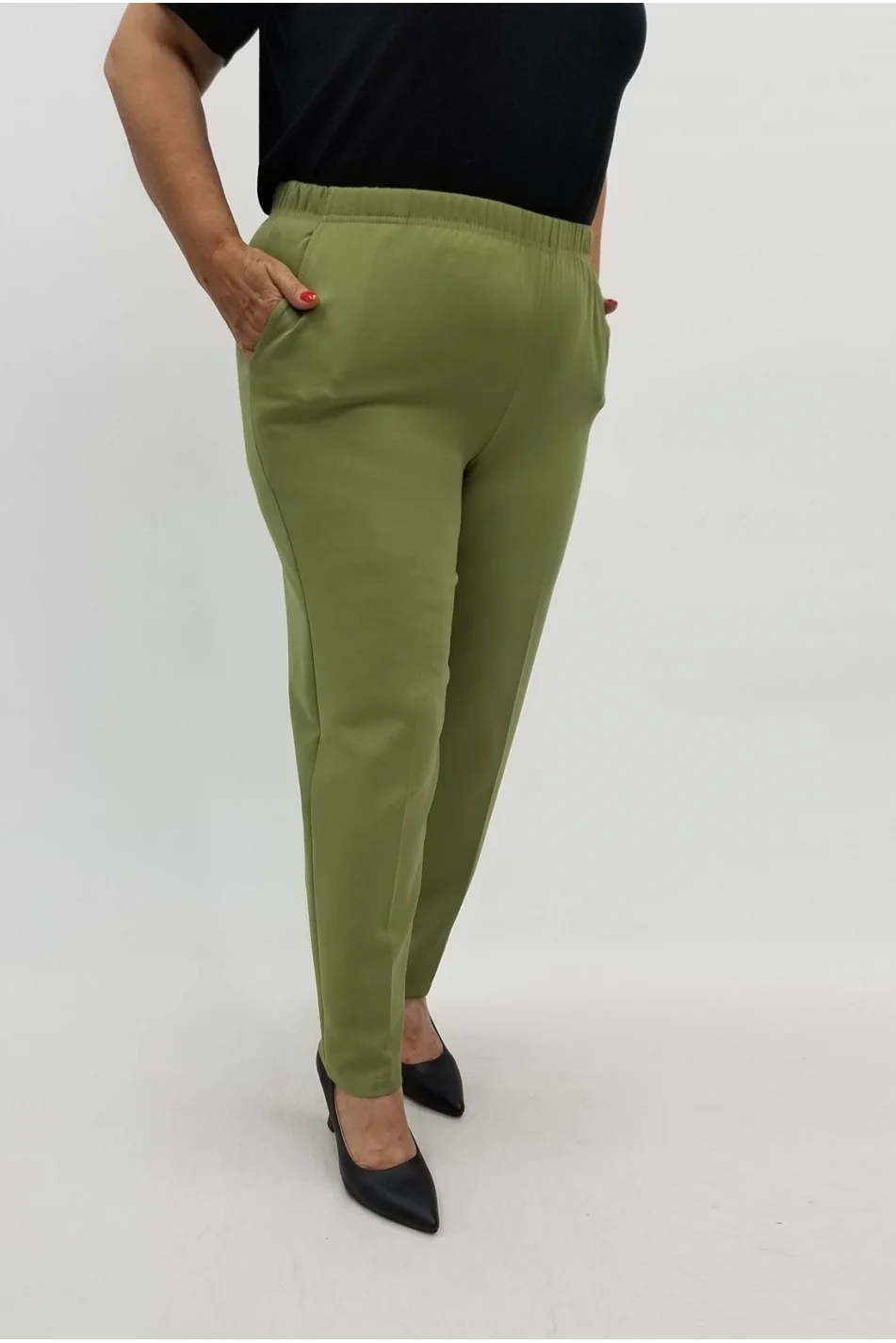 Miraggio Büyük Beden Pantolon 99020 YEŞİL