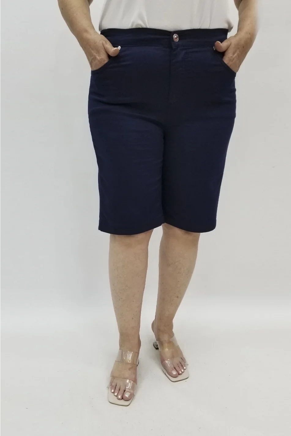 Miraggio Büyük Beden Şort 98658 LACİVERT